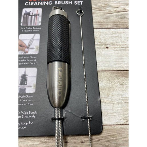 Cuisinart Flexible Bottle/Tumbler & Reusable Straw Brush Cleaner Set Brand New - Picture 7 of 7